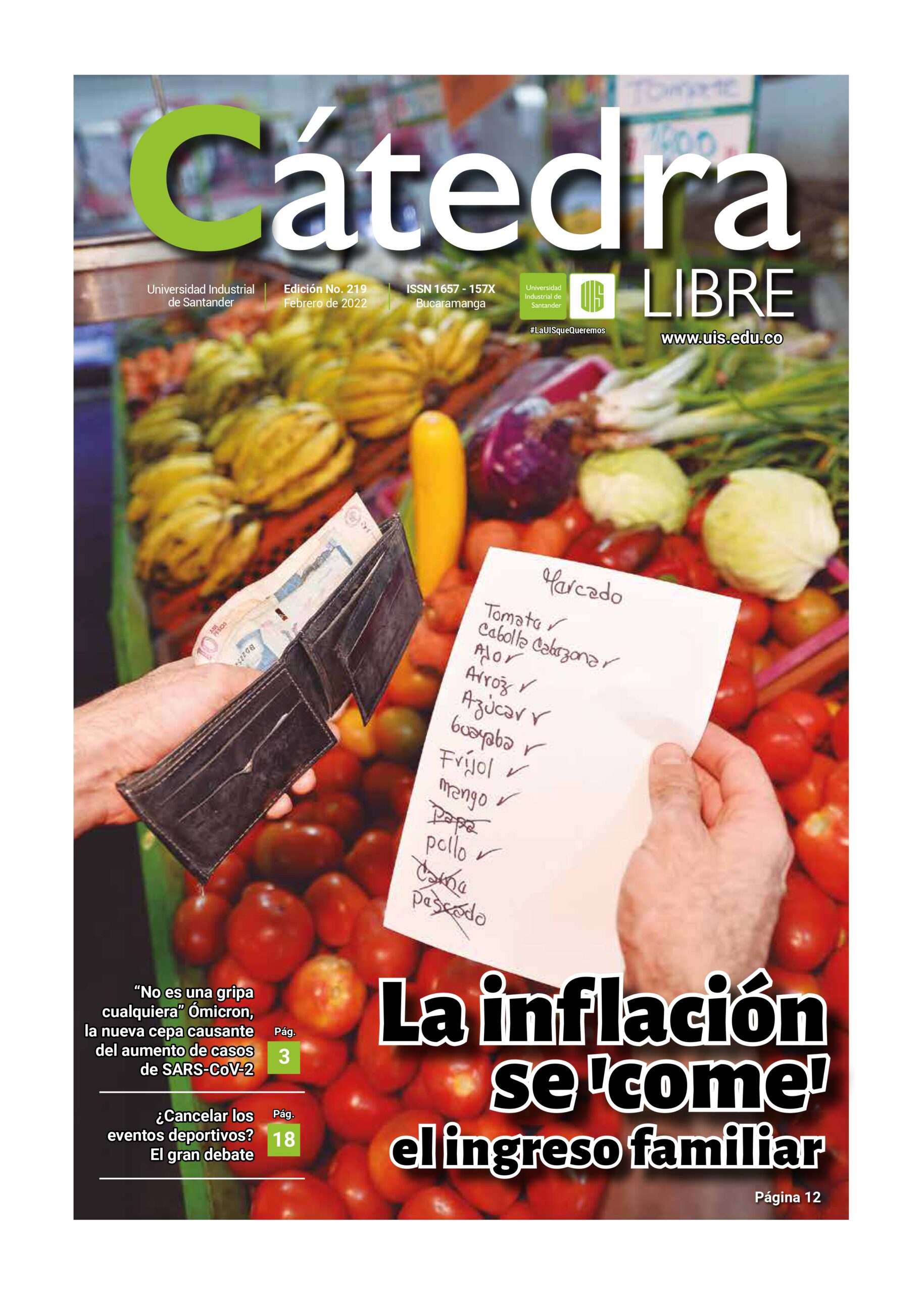 Portada catedra libre edición 219