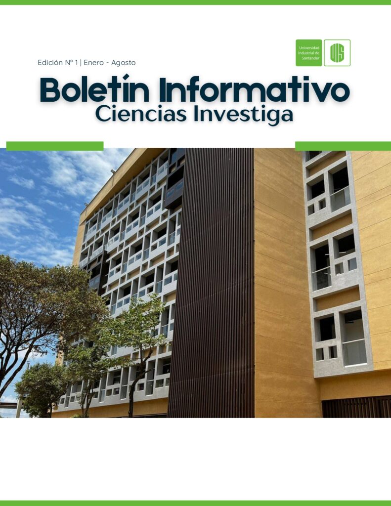 Portada de la primera edición del Boletín Informativo Ciencias Investiga